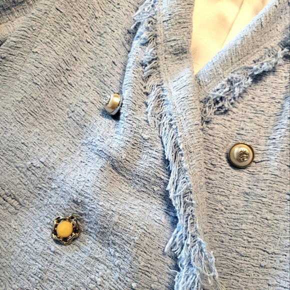 Zara women's Light Blue Blazer, size s - Picture 2 of 3